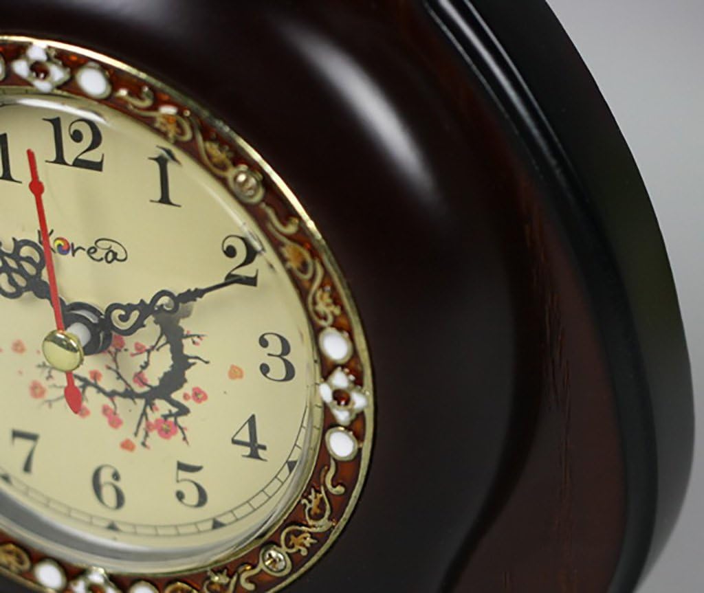 Desk Clock and Shelf Clock Retro Mantel/Mantle Rhythm Quartz Clock Wooden Living Room Desk Shelf Clocks Decoration