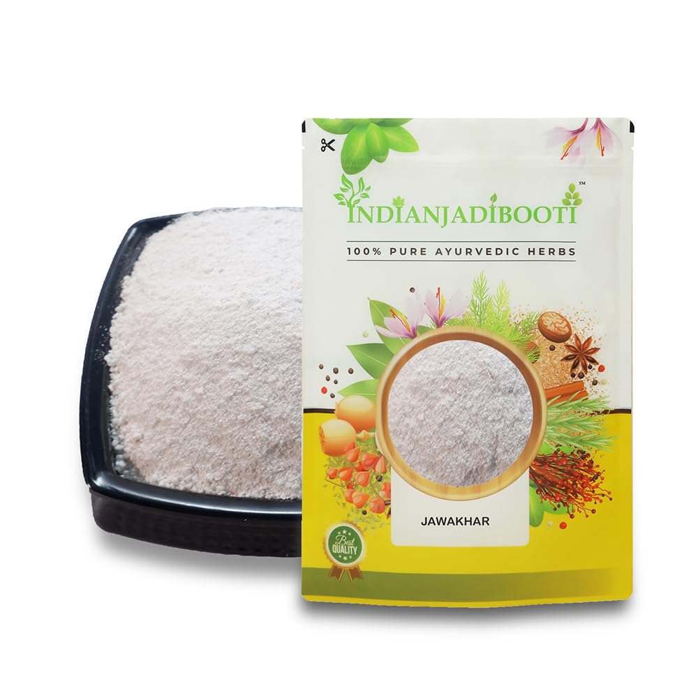 IndianJadiBooti Jawakhar Powder (Yavakshar) | 2 Pack of 100g (Total=200g) | Food Grade Pearl Ash (Potash) | Pure Potassium Carbonate | Traditional Alkaline Agent for Culinary & Ayurvedic Wellness