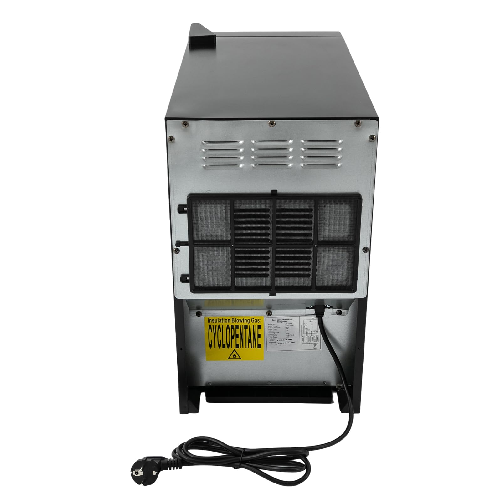 Enfriador de vino de 8 botellas, enfriador de vino negro, pequeño enfriador de vino de cocina, pantalla LED precisa, panel táctil, termoeléctrico silencioso, regalo perfecto para los amantes del vino