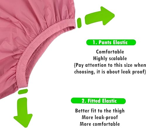 Miniatura 4 de Ropa interior para adultos a prueba de fugas para incontinencia, lavable, de bajo ruido, reutilizable, para adultos, cubierta de pañales de plástico