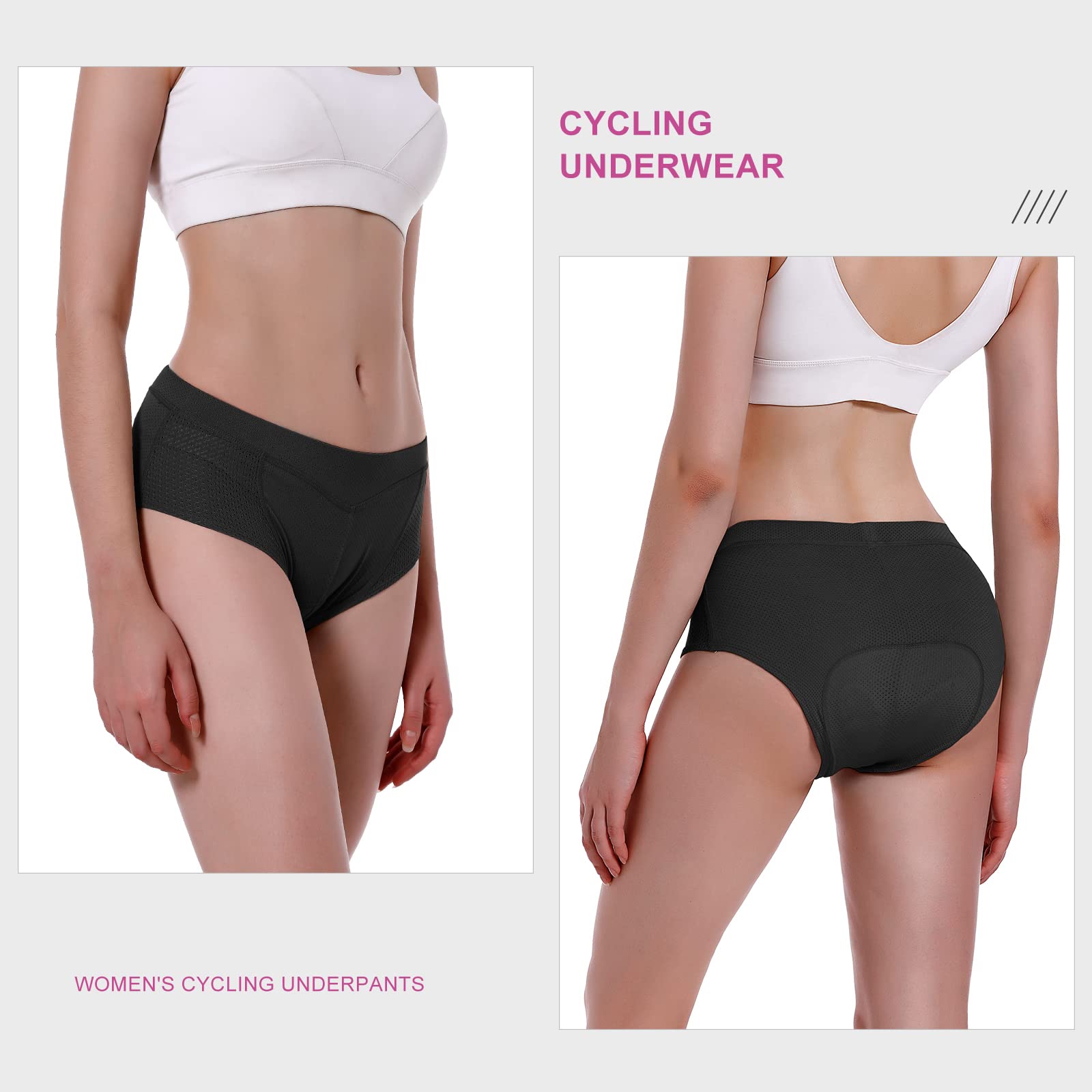 MEETWEE Damskie spodenki rowerowe, 4D wyściełane legginsy rowerowe szybkoschnące oddychające antypoślizgowe spodenki rowerowe damskie