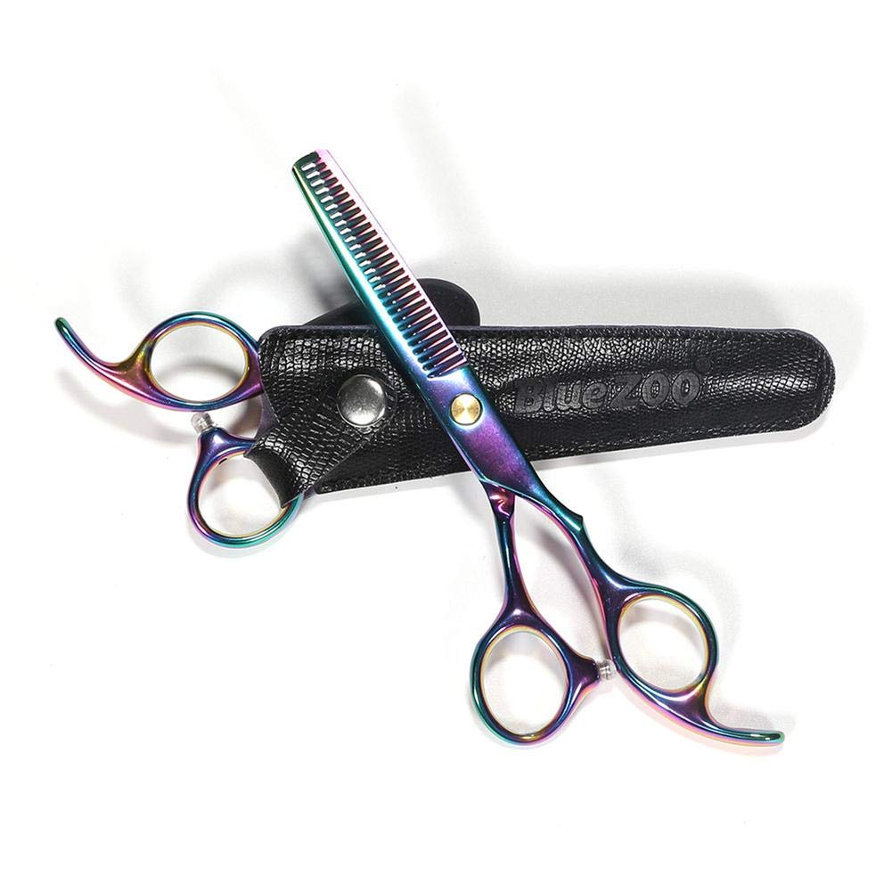 Ciseaux de coiffure professionnels de 6,7 pouces en acier inoxydable de couleur