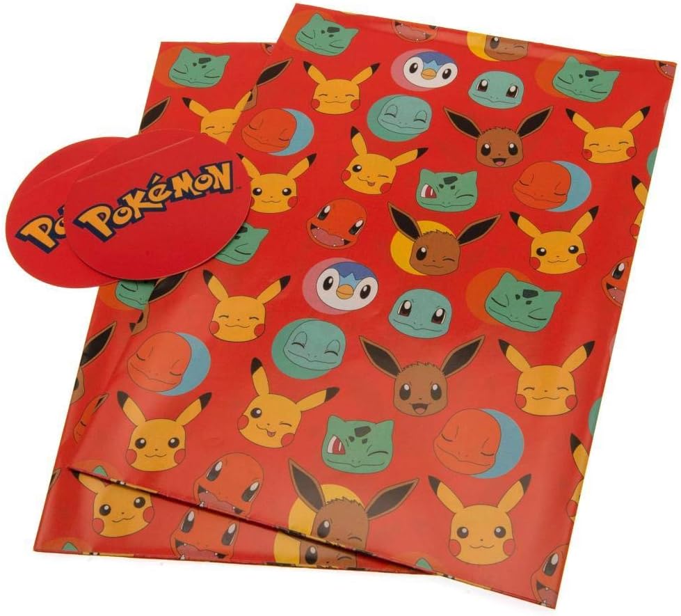 Danilo Promotions LTD Pokemon Gift Wrap Official Merchandise