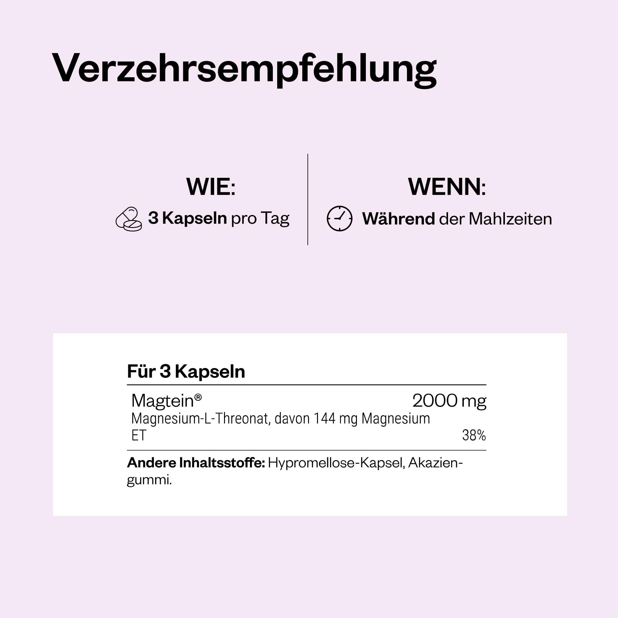 Magnesium L-Threonat - Unterstützt Nerven- & Muskelfunktion - SuperSmart