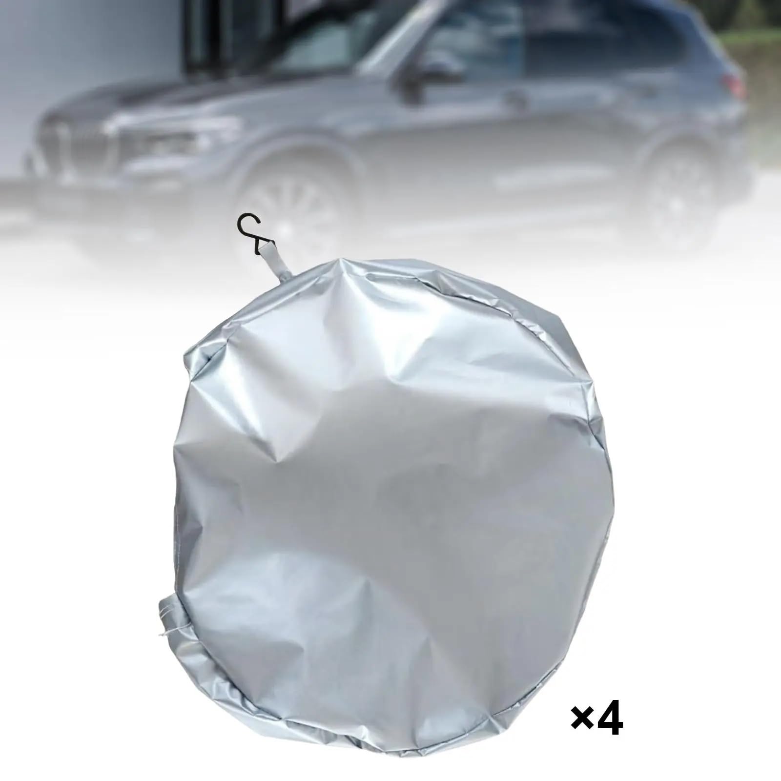 Bolsas para Neumáticos 4 Uds protección Solar Banda elástica a Prueba de Polvo Cubierta de neumático de Repuesto genérica para Camper Remolque camión SUV Autocaravana(Diameter 79cm)
