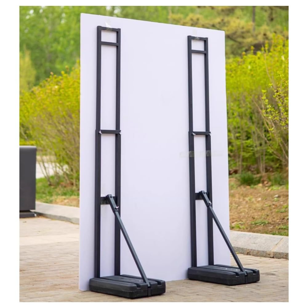 Soporte de Carteles de Piso Pesado Resistente, Altura Ajustable de hasta 75 Pulgadas, Base Llena de Agua para Eventos Interiores al Aire Libre, Soporte de Cartel de Servicio Pesado para exposiciones,