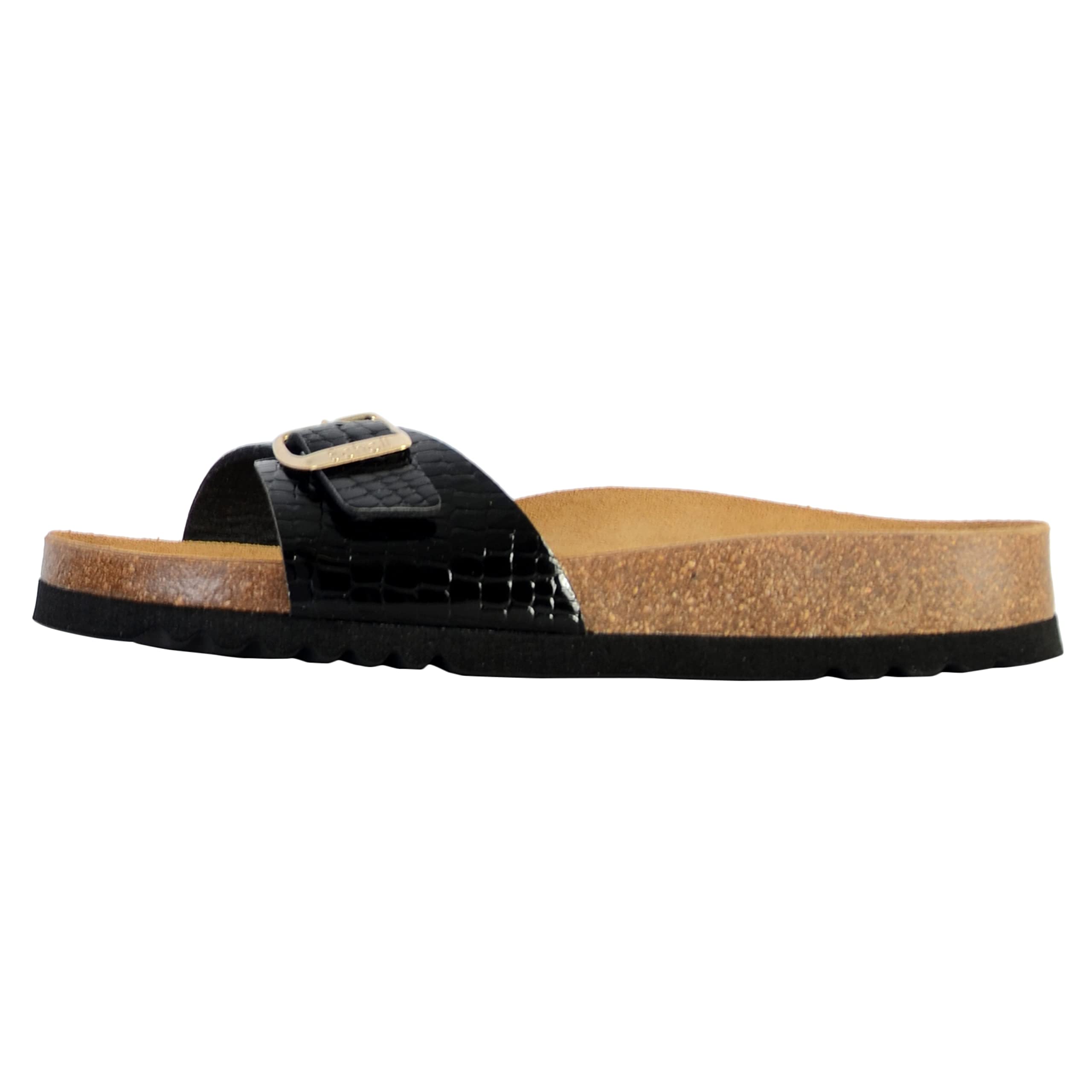 Scholl Women's Estelle Sandals, black, 5 UK