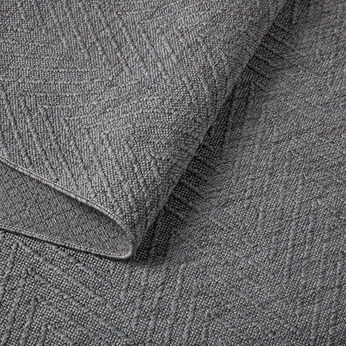 Tapete corredor texturizado TOWN & COUNTRY BASICS gris oscuro 73x311 cm miniatura 3