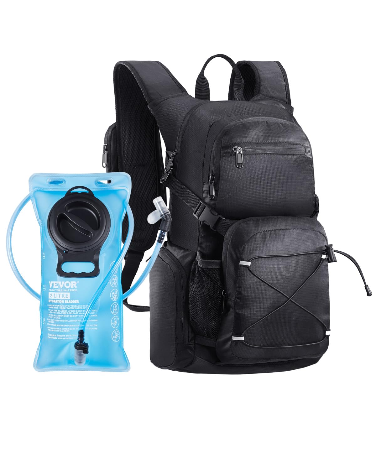 VEVOR Unisex Trinkrucksack – 25L, Schwarz