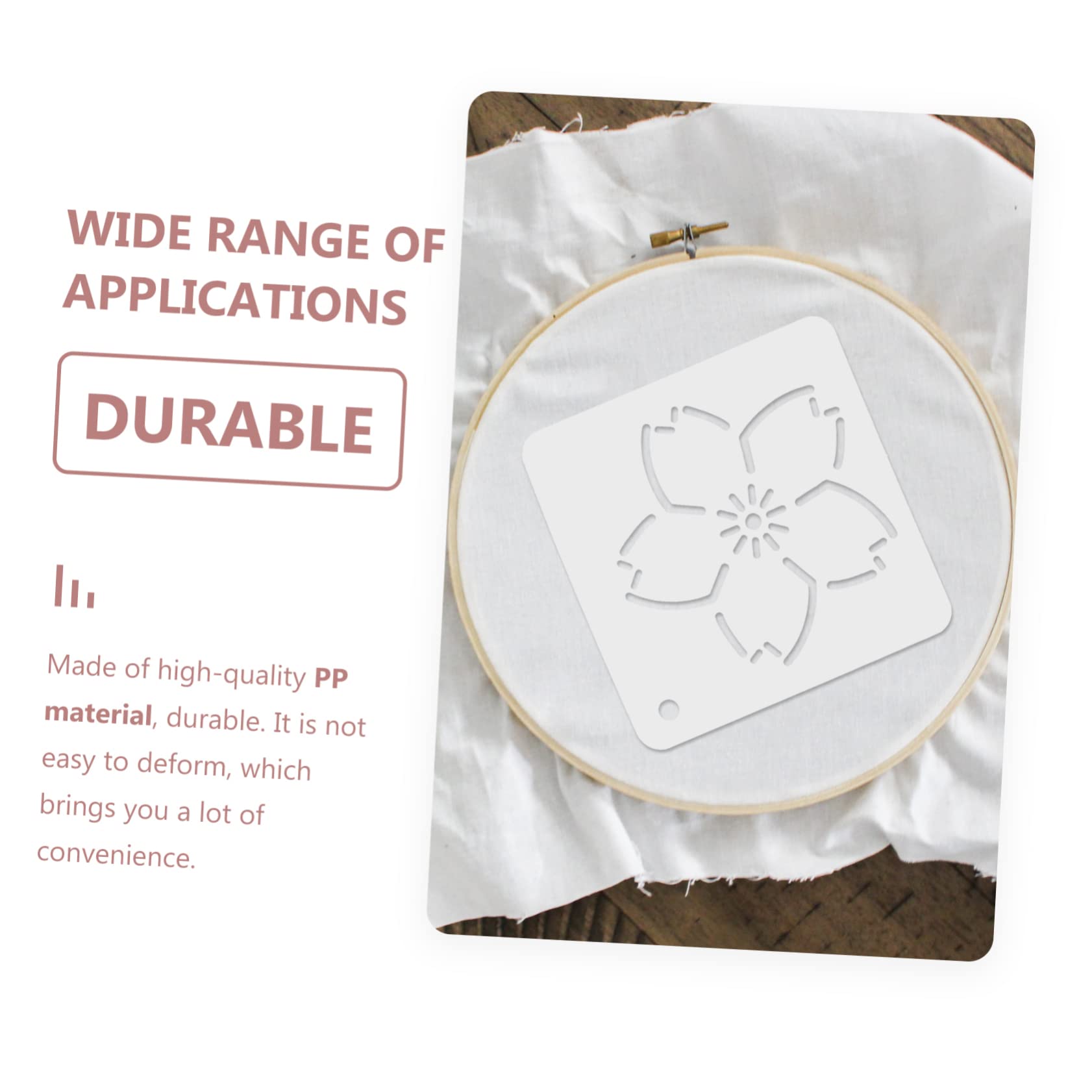 Operitacx 18piezas Plantillas De Acolchado y De Costura Para Patchwork Plantillas De Flores Para Manualidades y Para Del