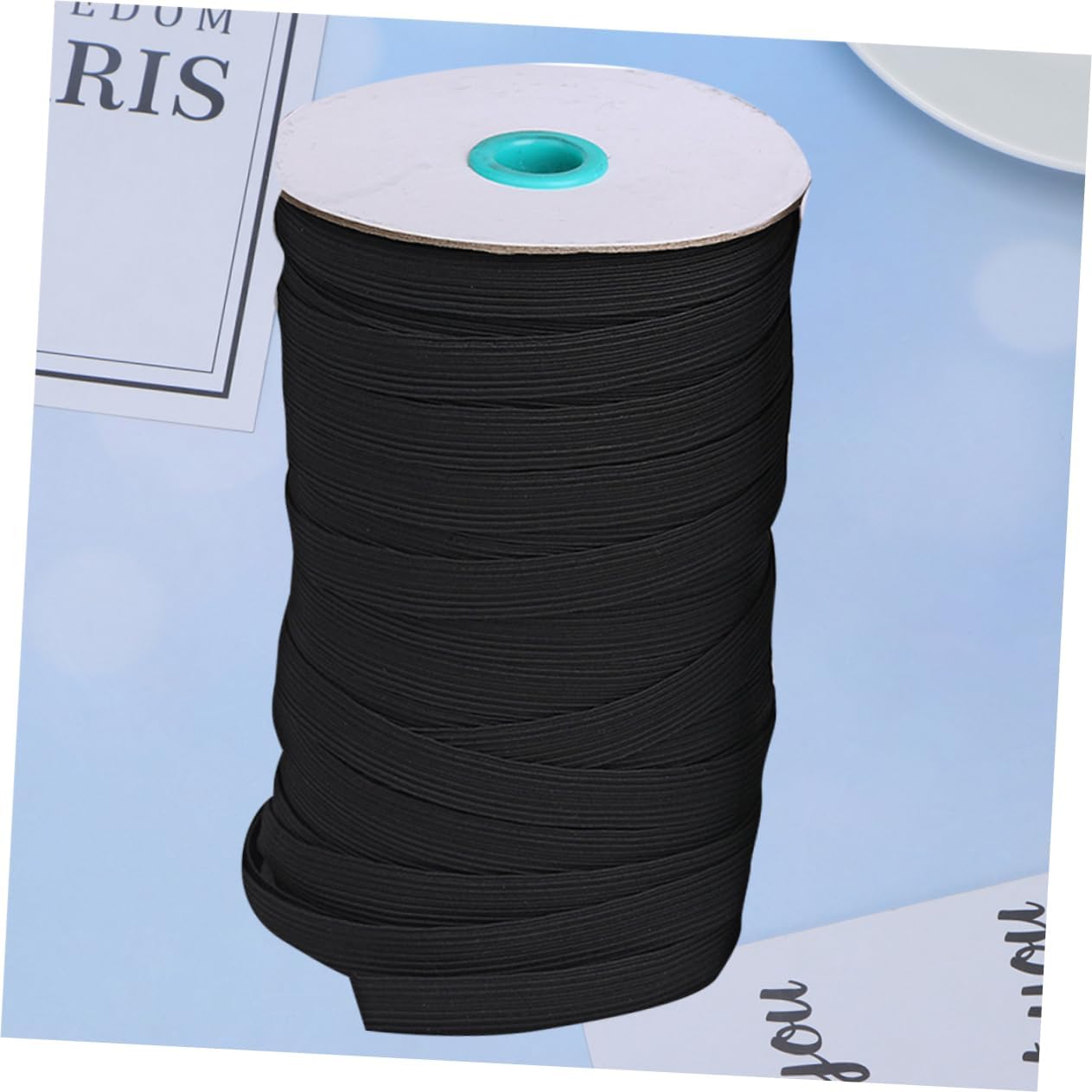 NUOBESTY 1pc Mask Elastic Band Black Replacement Elastic Band for Comfortable Ear Hanging Yards for Crafting and Mask Making