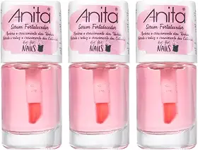 Kit 3 Esmalte Sérum Fortalecedor Anita Crescimento De Unha -Ref 552