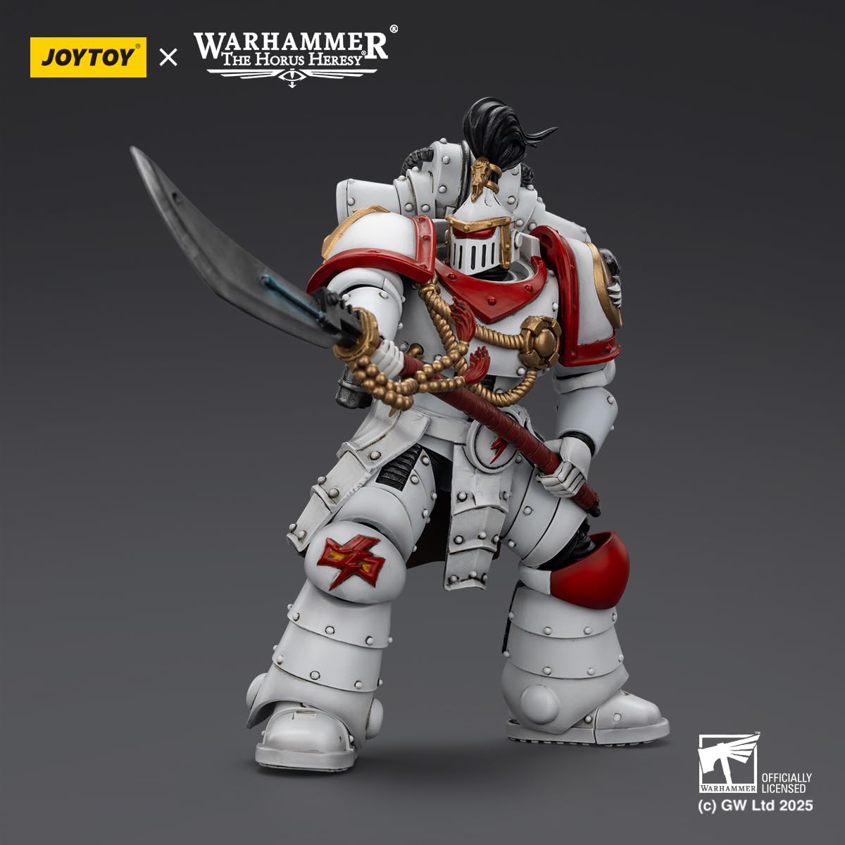 TOYVERSE JOYTOY 1/18 Figura de acción Warhammer The Horus Heresy, White Scars Legion Praetor, articulación móvil, Modelo de Personaje, 12,3 cm, 15 años y Mayores