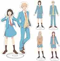 スキップとローファー　中国　岩倉美津未　志摩聡介　アクリルスタンドH　セット Amazon.co.jp: アクリルスタンド スキップとローファー 岩倉