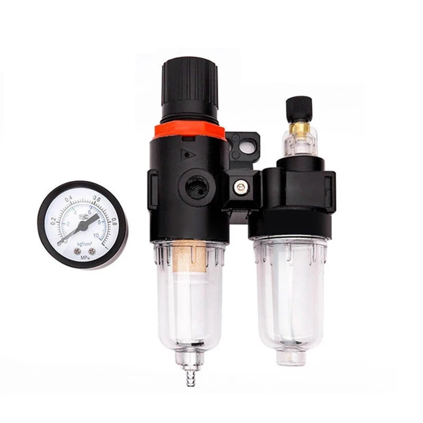 Válvula reguladora reductora de presión agua, AFC2000 1/4 Compresor aire Aceite Separador Filtro Regulador(Afc pc1402)