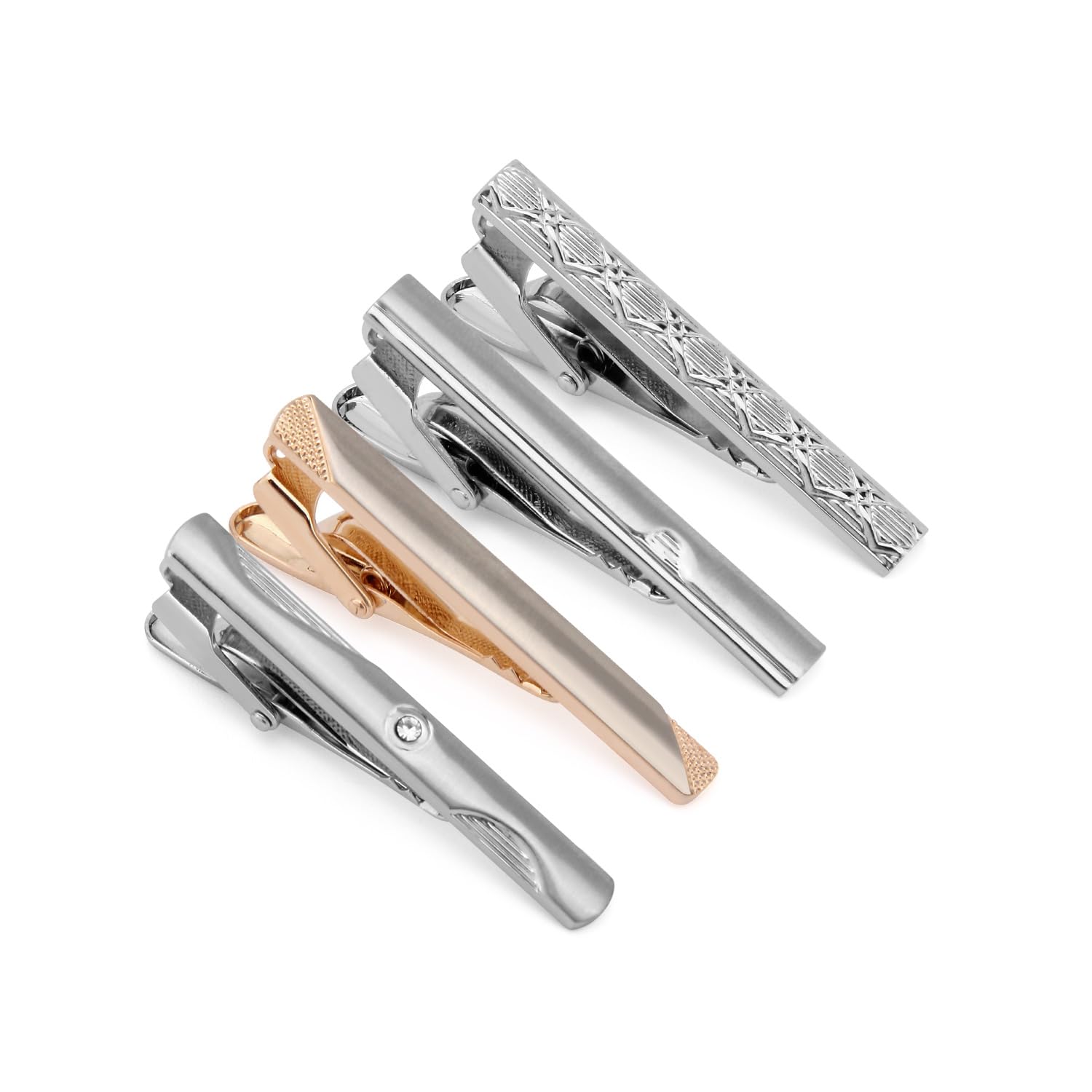 UJOY Fashion Tie Pin Set Short Style 4.5cm Set of 4 in Gift Box Silver (B0CMQVDQSJ) Amazon Price History, Amazon Price Tracker