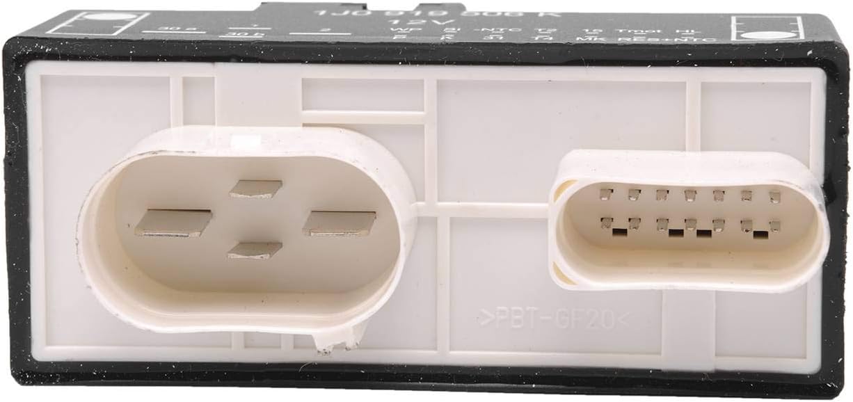 Electric Fan Control Module Relay - Compatible with Volkswagen Beetle 2000-2008 & Jetta 2000-2005 & Golf 2000-2006 - Replaces # 1J0919506K, 1J0 919 506 K, 1J0-919-506K