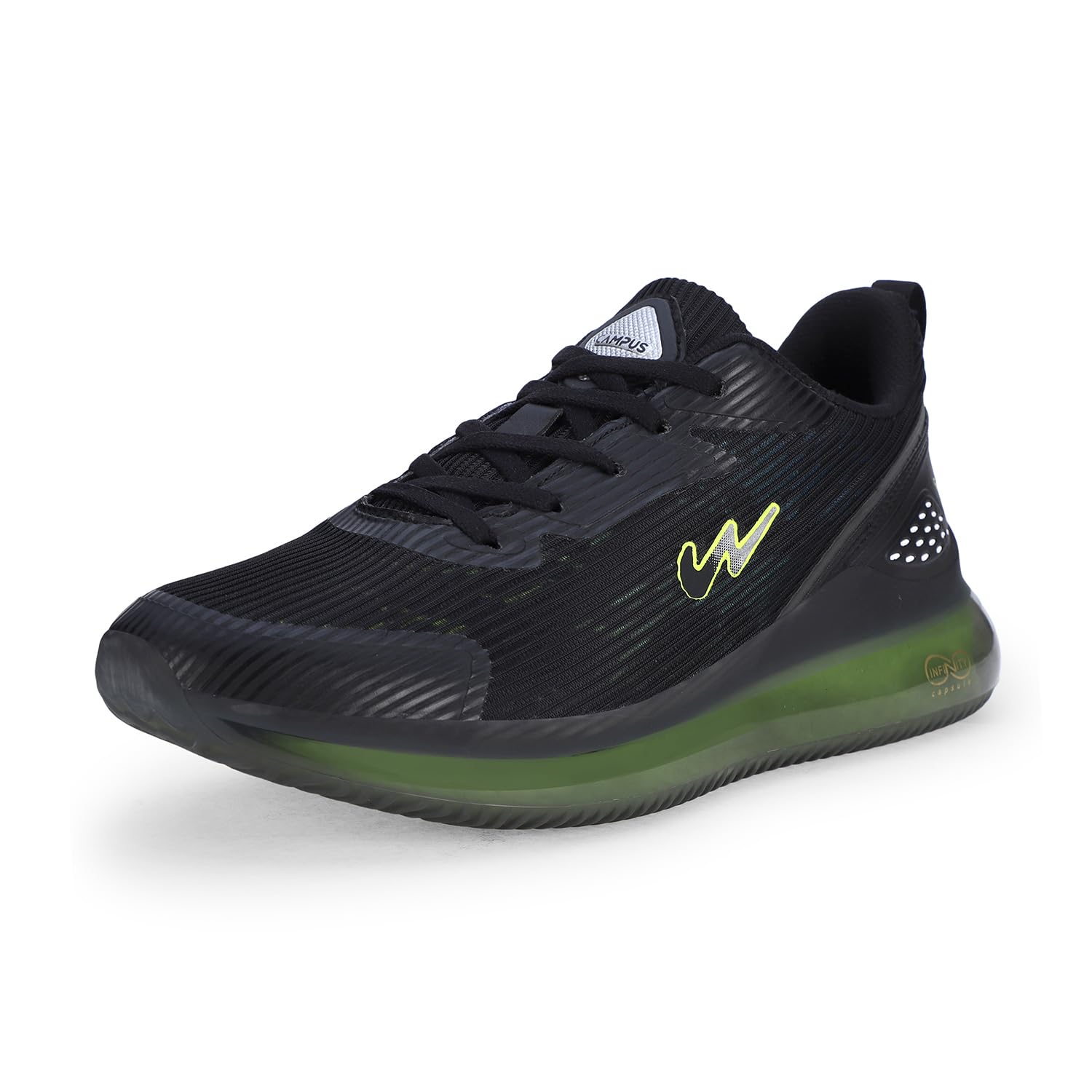 Campus Mens Karter BLK/P.GRN Running Shoes - 6UK/India 22G-165 (B0CM47HSL9) Amazon Price History, Amazon Price Tracker