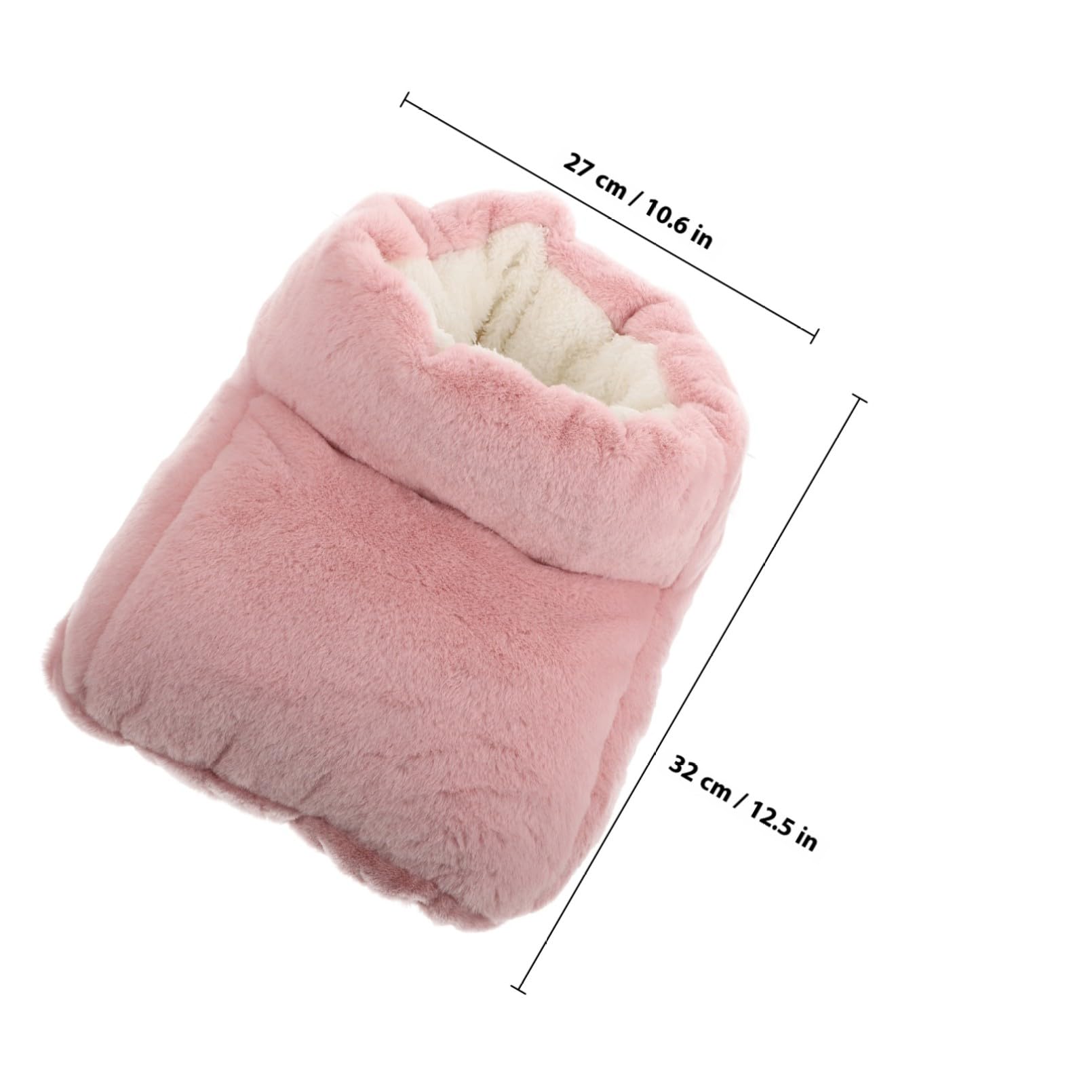 Cabilock Calentador de Pies Eléctrico Diseño Rosa USB para Invierno Calentamiento Rápido, Material EVA y Peluche para Uso en Casa y Oficina
