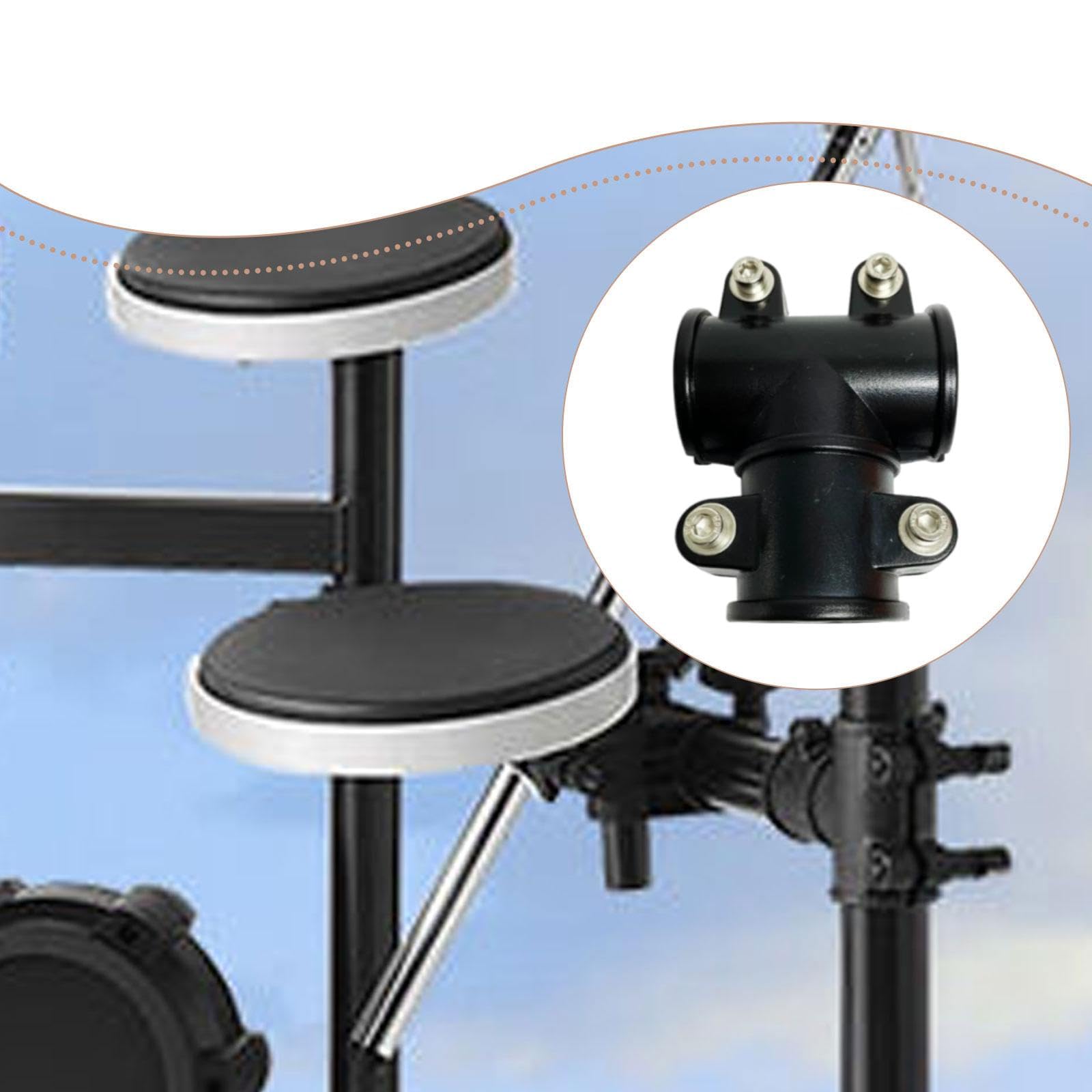Oshhni Drum Rack Clamp Verbindungsklammer Elektronische Schlagzeughalterung T-klammer für 38mm Stangen Robuste Konstruktion aus Pp Und Metall für Musiker