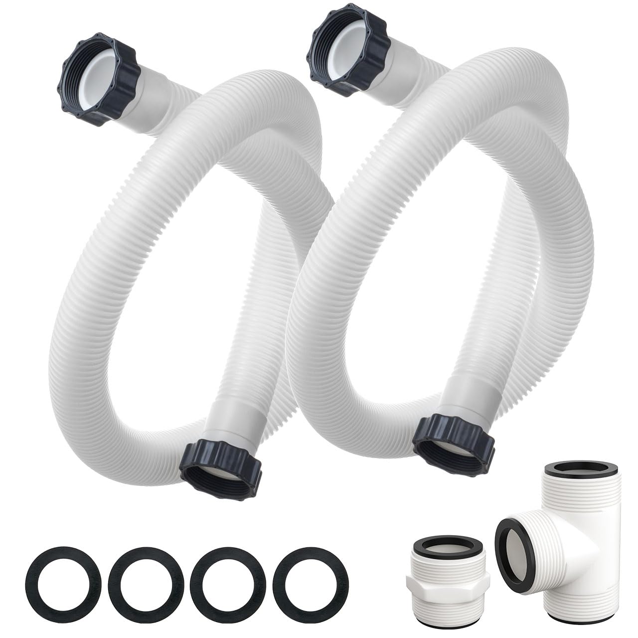 Photo 1 of 1.5" Pool Filter Pump Hose & Adapter for Intex Pumps & Saltwater Systems