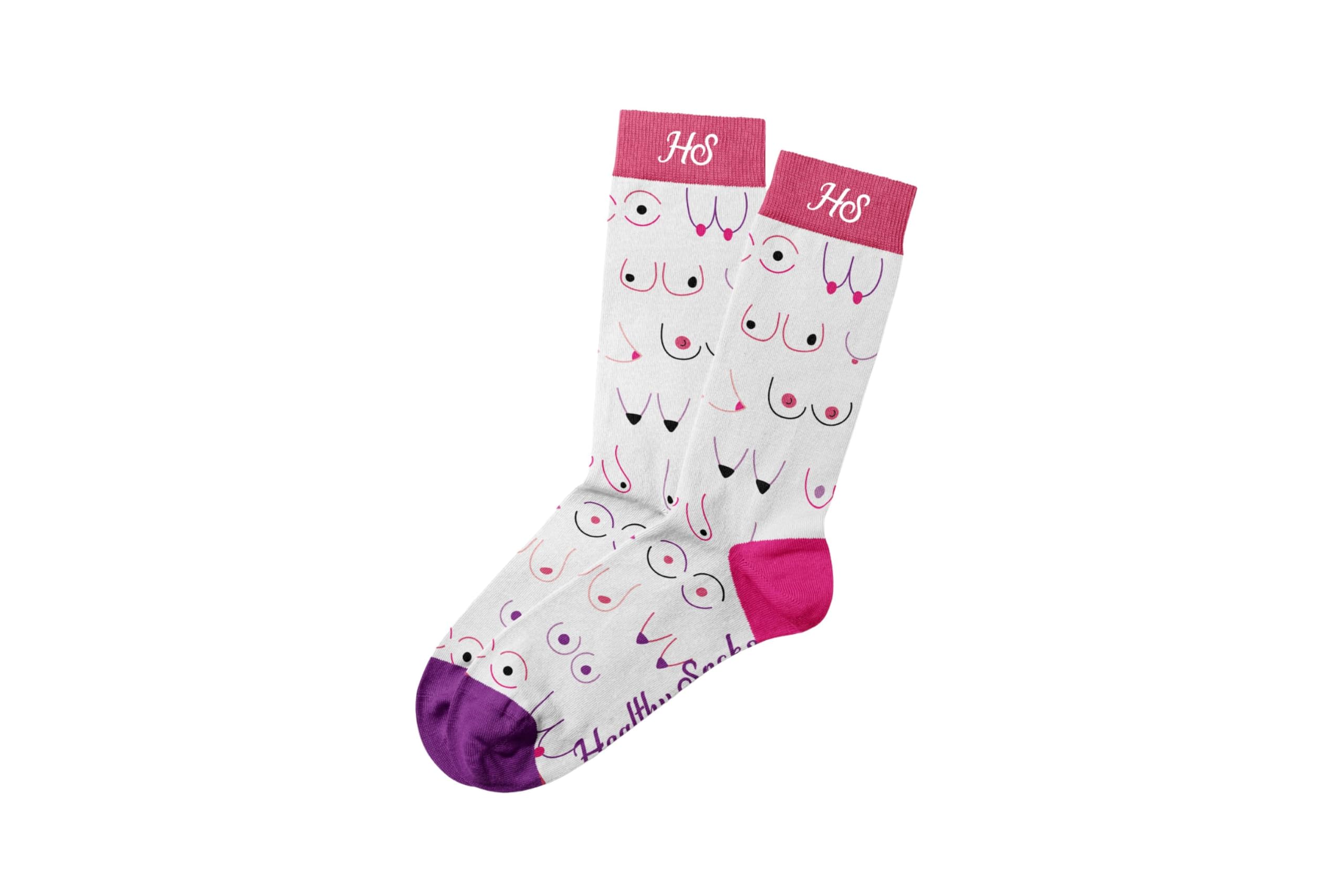 Healthy Socks Mamma Medical Print Crew Socks – Doctor & Nurse Gift, Healthcare Worker & Medical Student Present, Comfortable Socks – Size 41–46