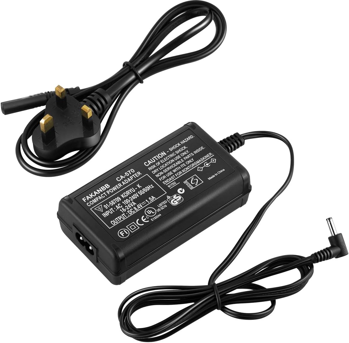 Adattatore Ca Caricabatterie Per Canon Vixia HF M / R Serie Adattatore Ca Caricabatterie Per Canon Vixia HF M / R Serie