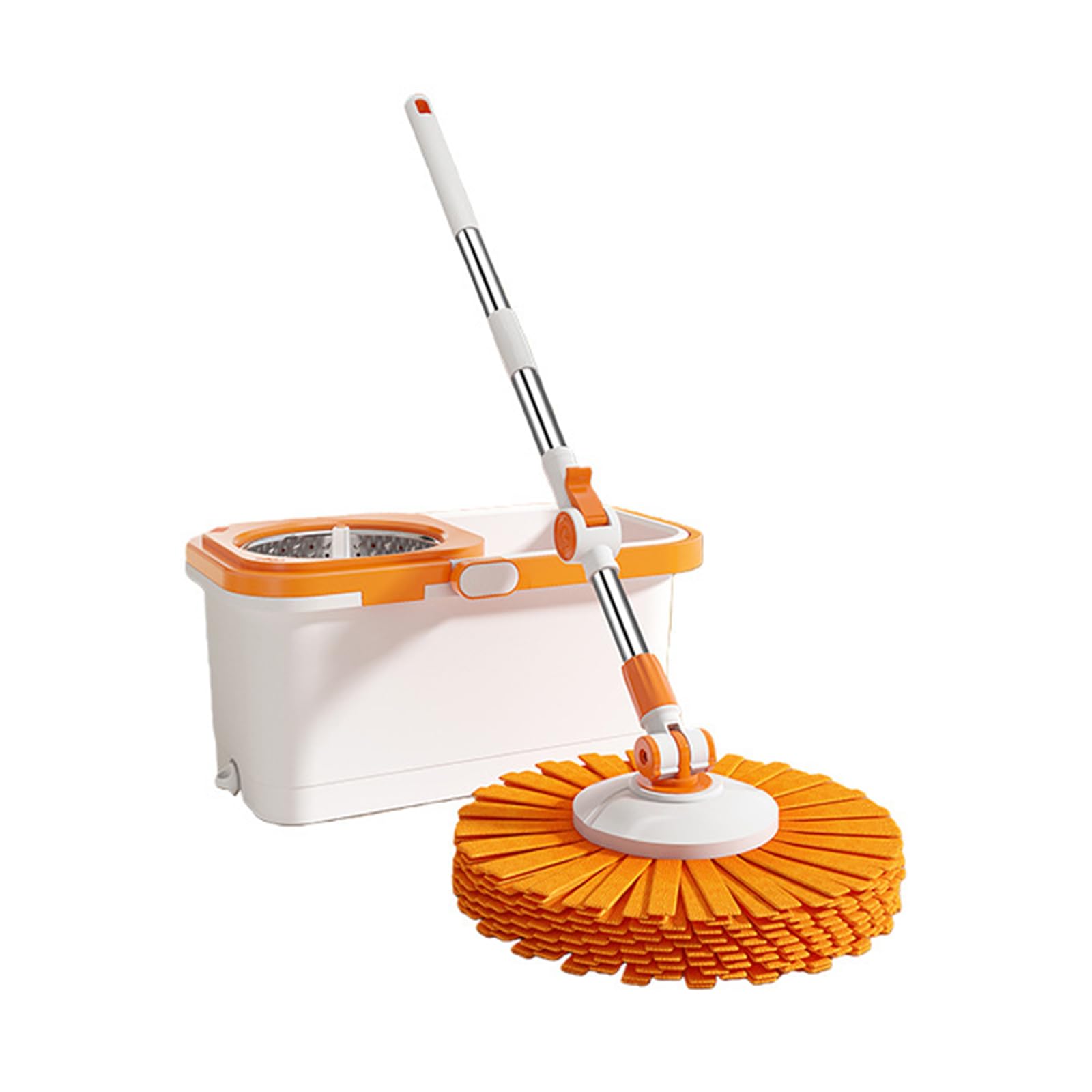 Dual-Drive-Spin-Mopp- und Eimer-Set – Freihändiger All-in-One-Wasch- und Schleuder-Trockenmopp, müheloses selbstreinigendes Bodenreinigungssystem mit Twin-Drive-Technologie,A