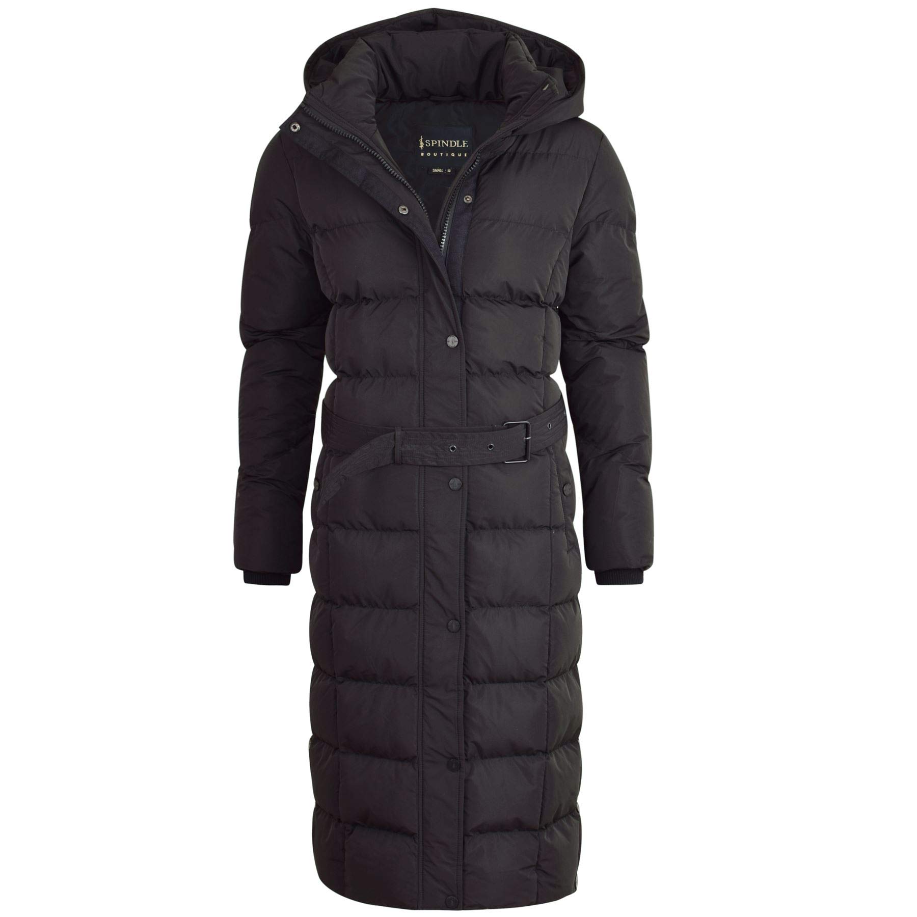 Womens Maxi Long Hooded Puffer Quilted Parka Coat Extra Long | Ladies Full Length Winter Jacket with Hood