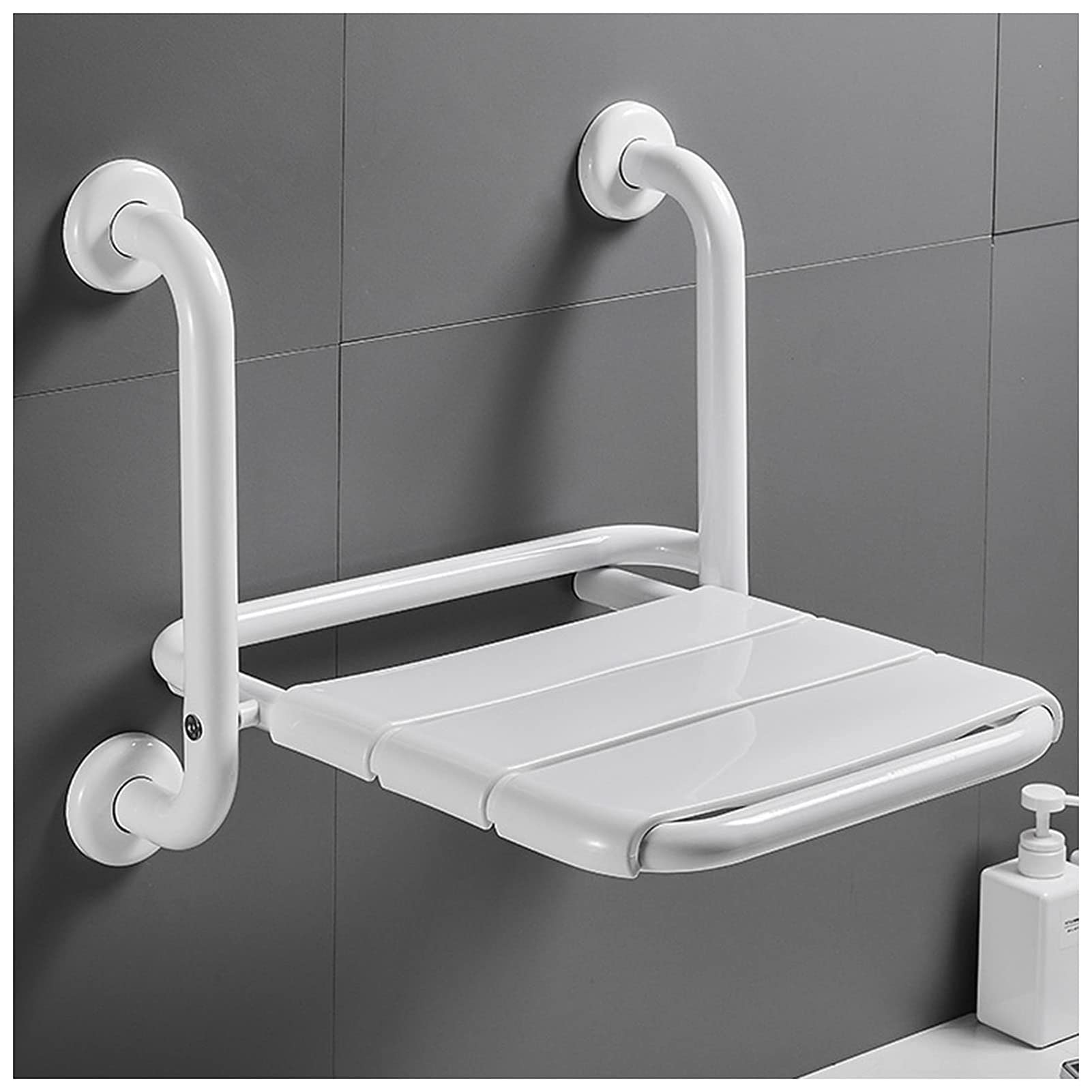 Asientos De Ducha, Asiento De Ducha Plegable Montado En La Pared, Mayores Antideslizante Plegable Asiento De Seguridad Montado Silla De Ducha para Ancianos Discapacitados
