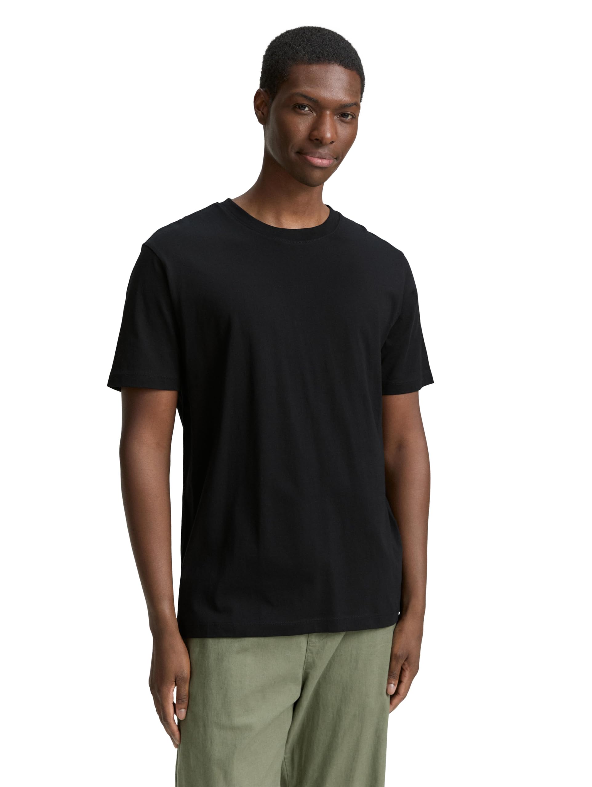 TOM TAILOR Denim Men's T-Shirt, 29999 - Black, XXL