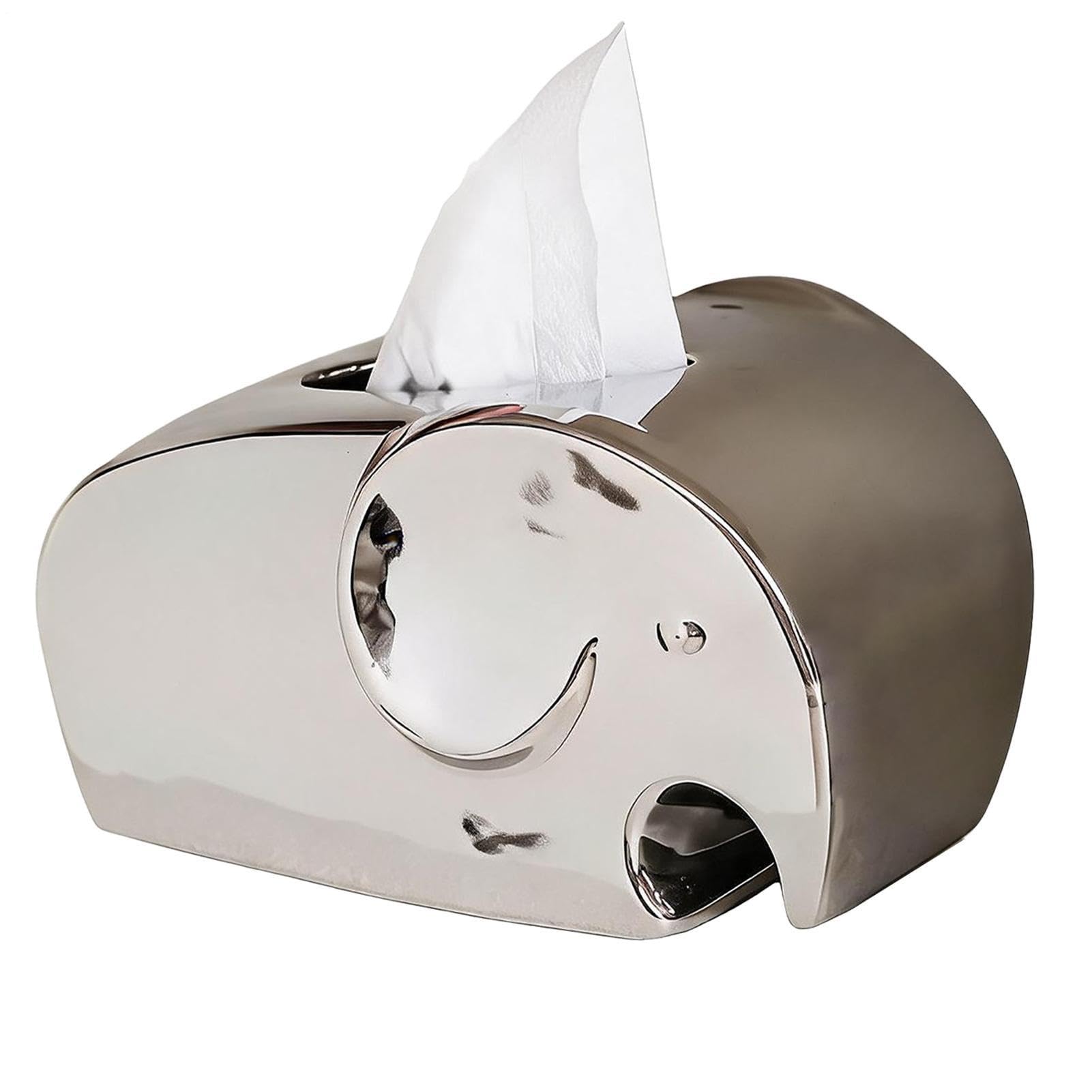 Portafazzoletti In Ceramica Decorativo Moderno Impermeabile A Forma Di | Ornamento Dispenser Per Fazzoletti Per Casa Bagno Rustico Scrivania Tavolo Uffici Comodino Cassettiera Viaggio
