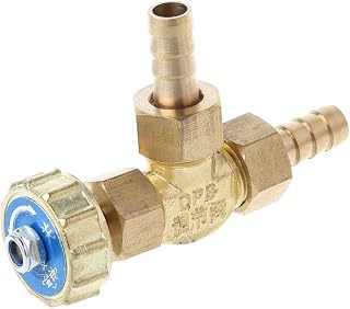 Distribuidor de grifo de agua con codo de latón, válvula de aguja de 8 mm, propano, butano, regulador de gas, piñas, 1 MPa