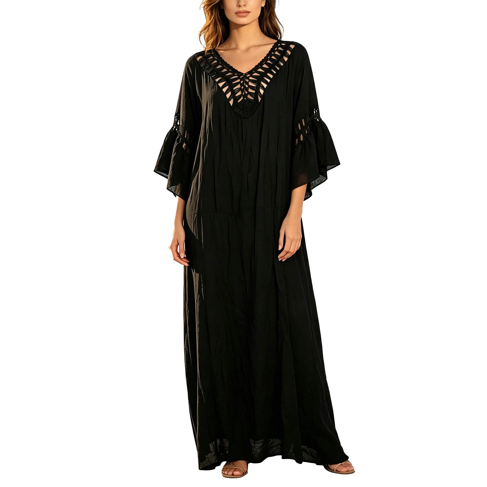 Robe de plage blanche en maille dos nu et taille haute
