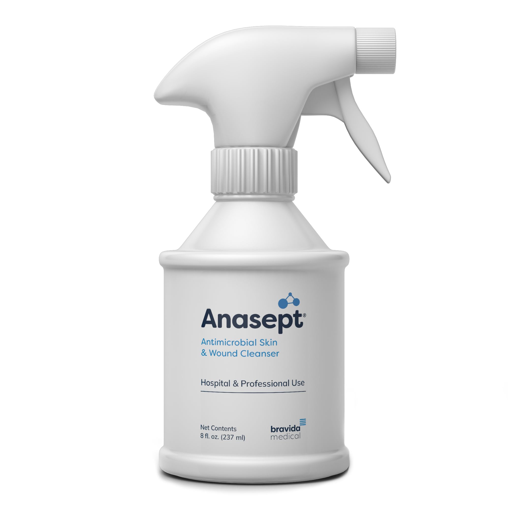 Anasept-Antimicrobial Skin and Wound Cleanser, 8 oz. Bottle with Trigger Sprayer, Wound Spray, Sterile Rinse, Healing