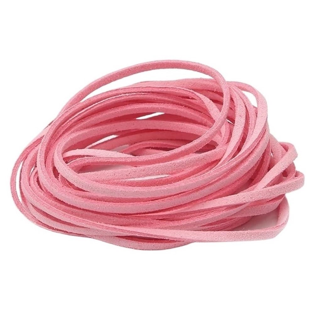 Decor Craft String 10Meters Handmade Thread Beading 2.5mm Flat Rope, Faux Suede Braided Cord Velvet Leather for Decor 1piece