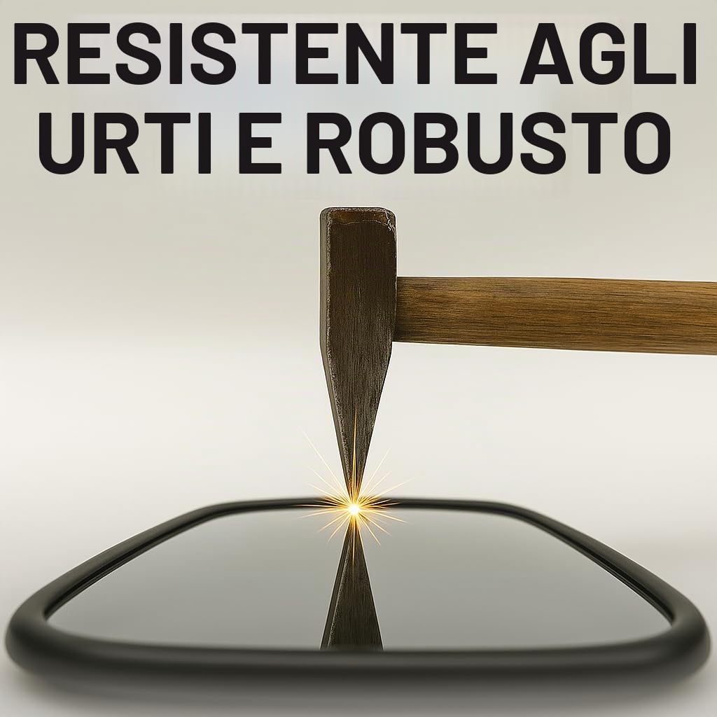 2 specchietti retrovisori esterni 232 x 145 mm, diametro 15-18 mm, universali, per camion, trattore, escavatore