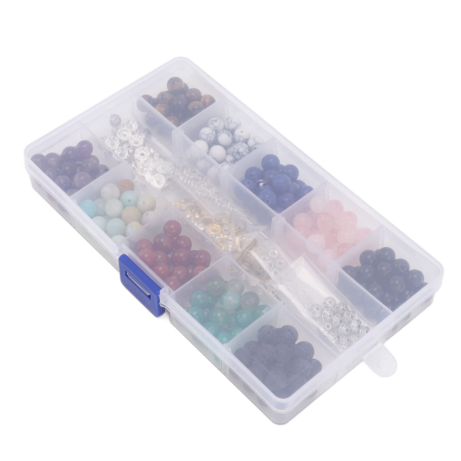 Cuentas de roca de lava multicolor de 8 mm, ideales para diseñar pulseras artesanales 8