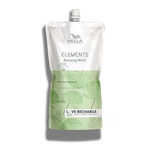 Wella Professionals Elements - Mascarilla hidratante renovadora sin silicona para todo tipo de cabello, para cuero cabelludo normal a graso, 16.9