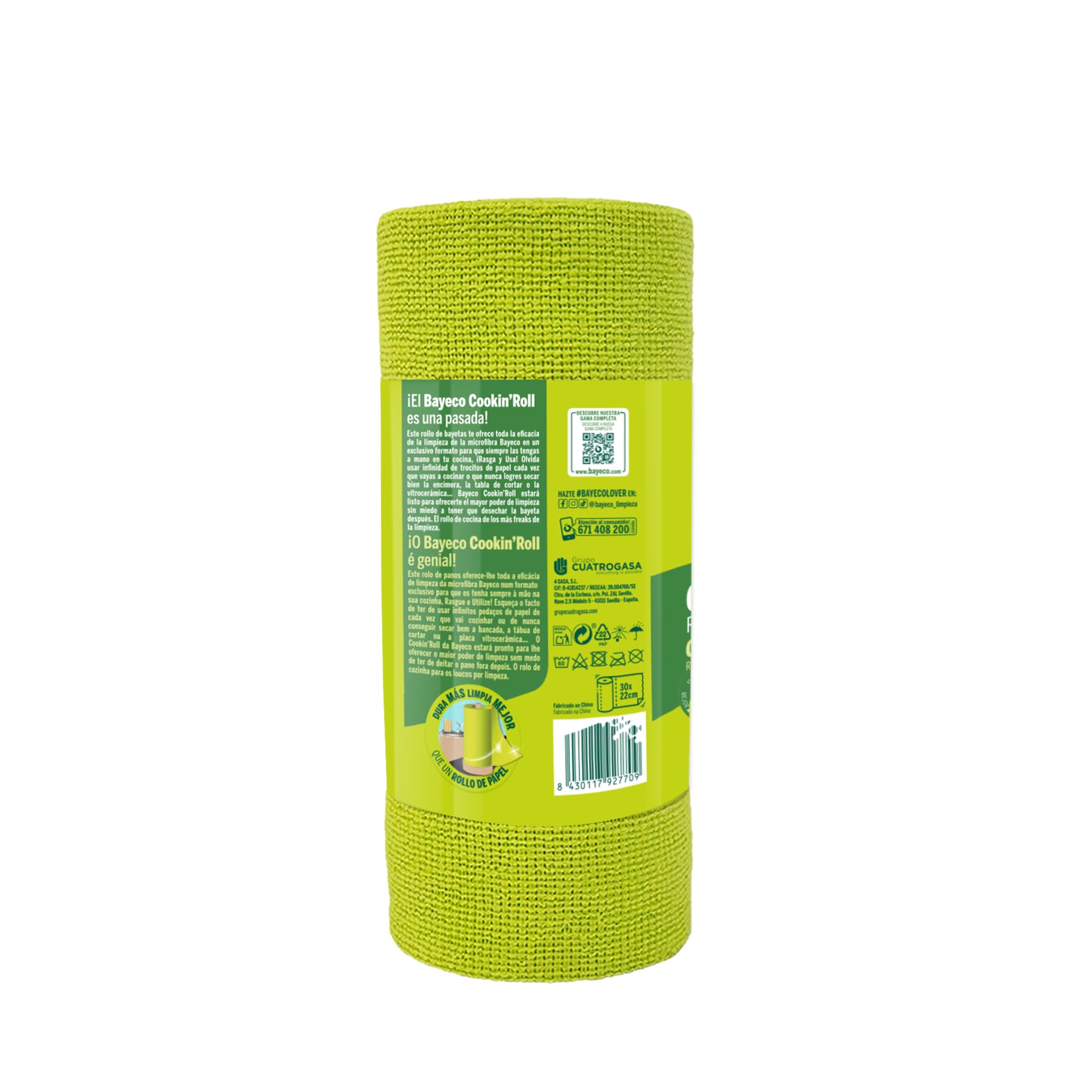 BAYECO COOKIN'ROLL Rolka Ściereczek Mikrofibra 30x22 cm 30 sztuk