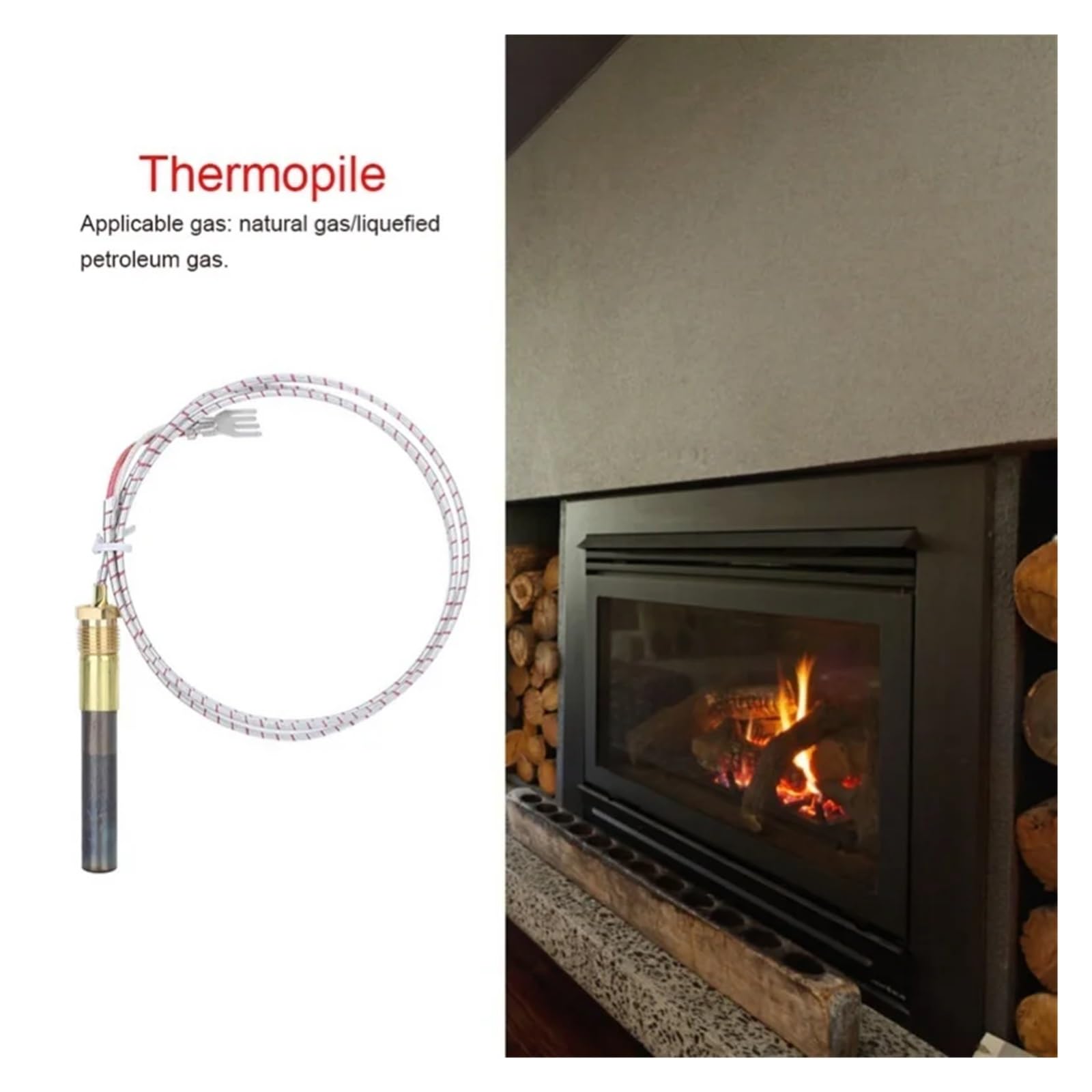 36-calowy generator termoelektryczny Piec kominkowy z piecem gazowym Akcesoria do termopala
