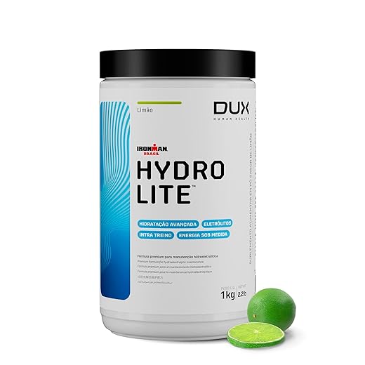 DUX HUMAN HEALTH Hydrolite 1000g Limão – Suplemento Isotônico Sem Glúten e Sem Lactose, Hidratação e Energia para Treinos