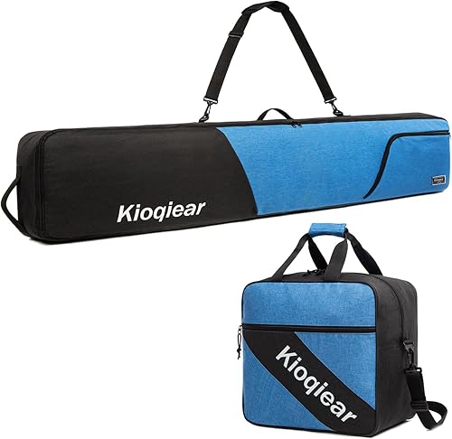 Combo acolchado de snowboard y bolsa para botas, perfecto para snowboard de hasta 65.0in y botas de hasta la talla 13, incluye 1 bolsa acolchada