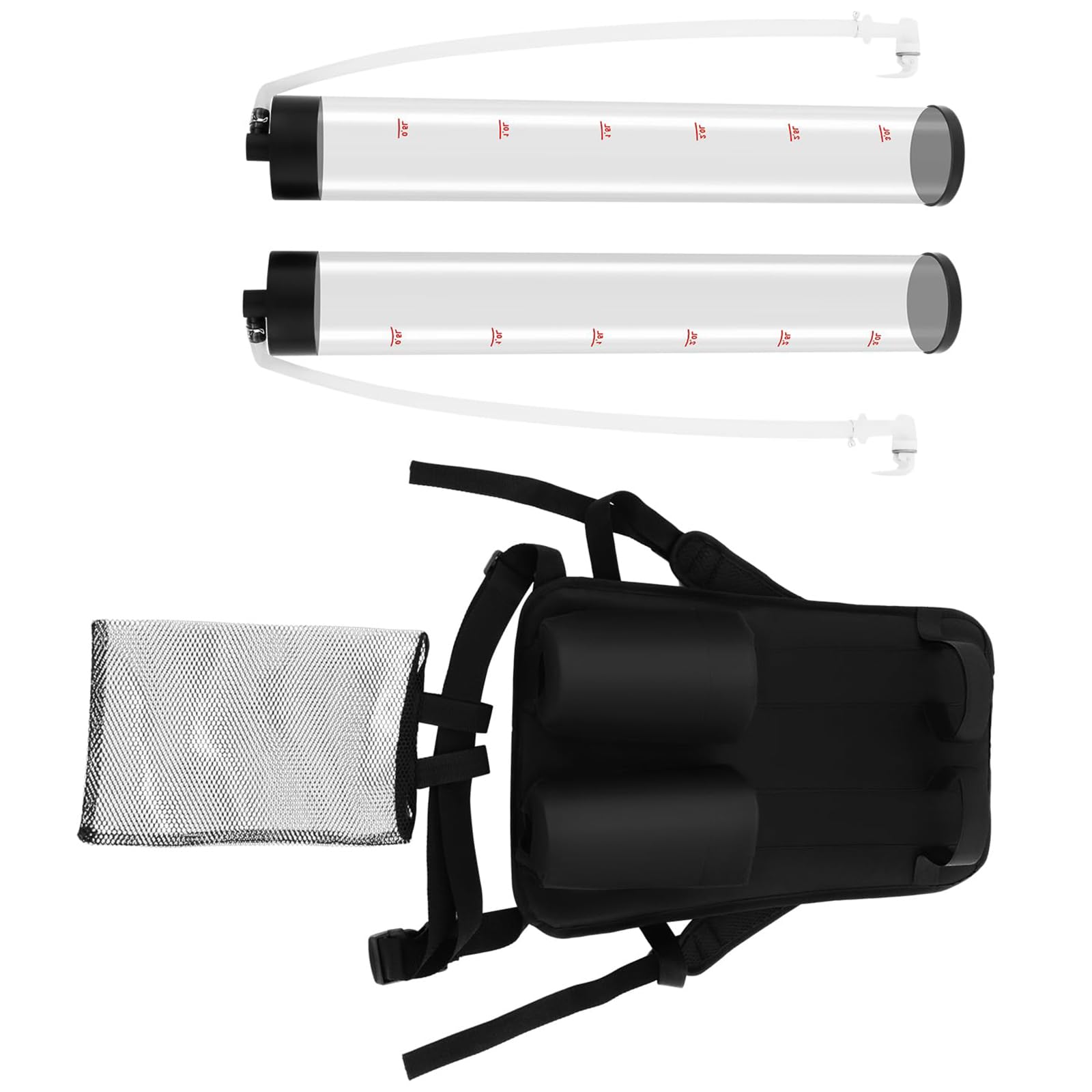 Trasparenza Zaino Acrilico Liquido Dispenser 6L Capacità Doppio Beccuccio Sistemi per Attività All'aperto Viaggio Fibra Birra Dispensing Zaino