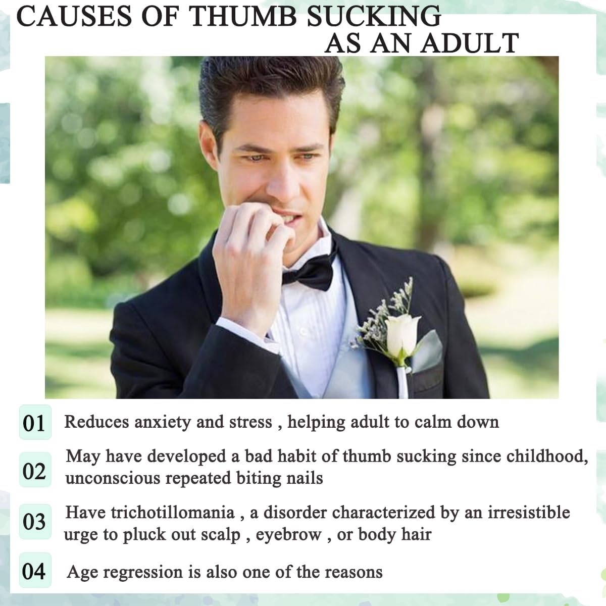 2 Pair Adult Thumb Sucking Guard Glove Finger Gloves for Finger Sucking Stop Nail Biting Skin Picking Thumb Suck