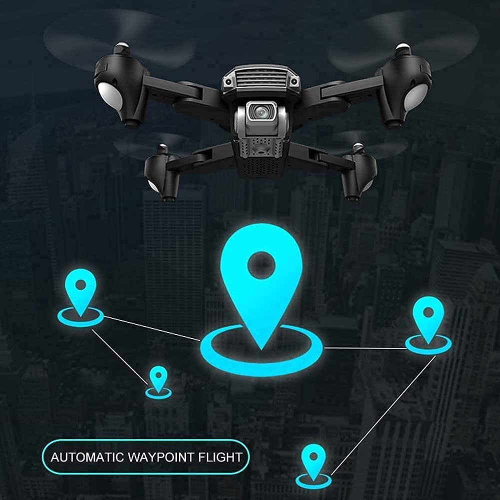 GPS Drone for Kids Adults with 6K HD Camera Adjustable Foldable RC Quadcopter for Beginners with 50 Mins Flight Sensor Trajectory Flight 3000M Remote Control Distance