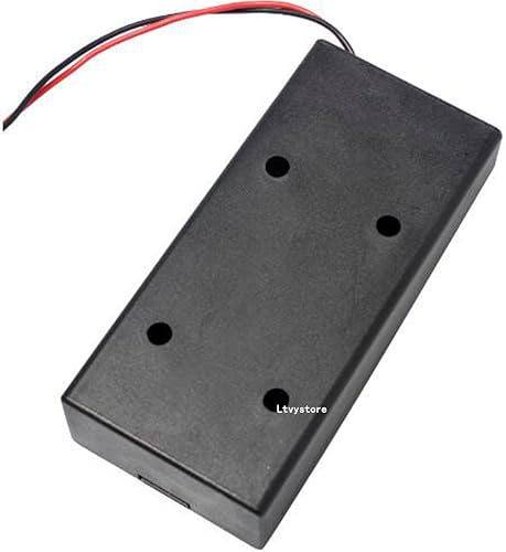 Miniatura 6 de 10 unids plástico 18650 batería almacenamiento caso 2 ranuras x 3.7 V para 2x18650 baterías titular caja contenedor con interruptor de