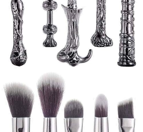 Kit 5 Pincéis Varinhas Mágicas Harry Potter - Pink Gloss