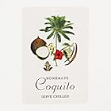 COQUITO (Hibiscus) Labels with Graphic of Coconut, Vanilla Bean, Palm Tree, Frog and Hibiscus. 2