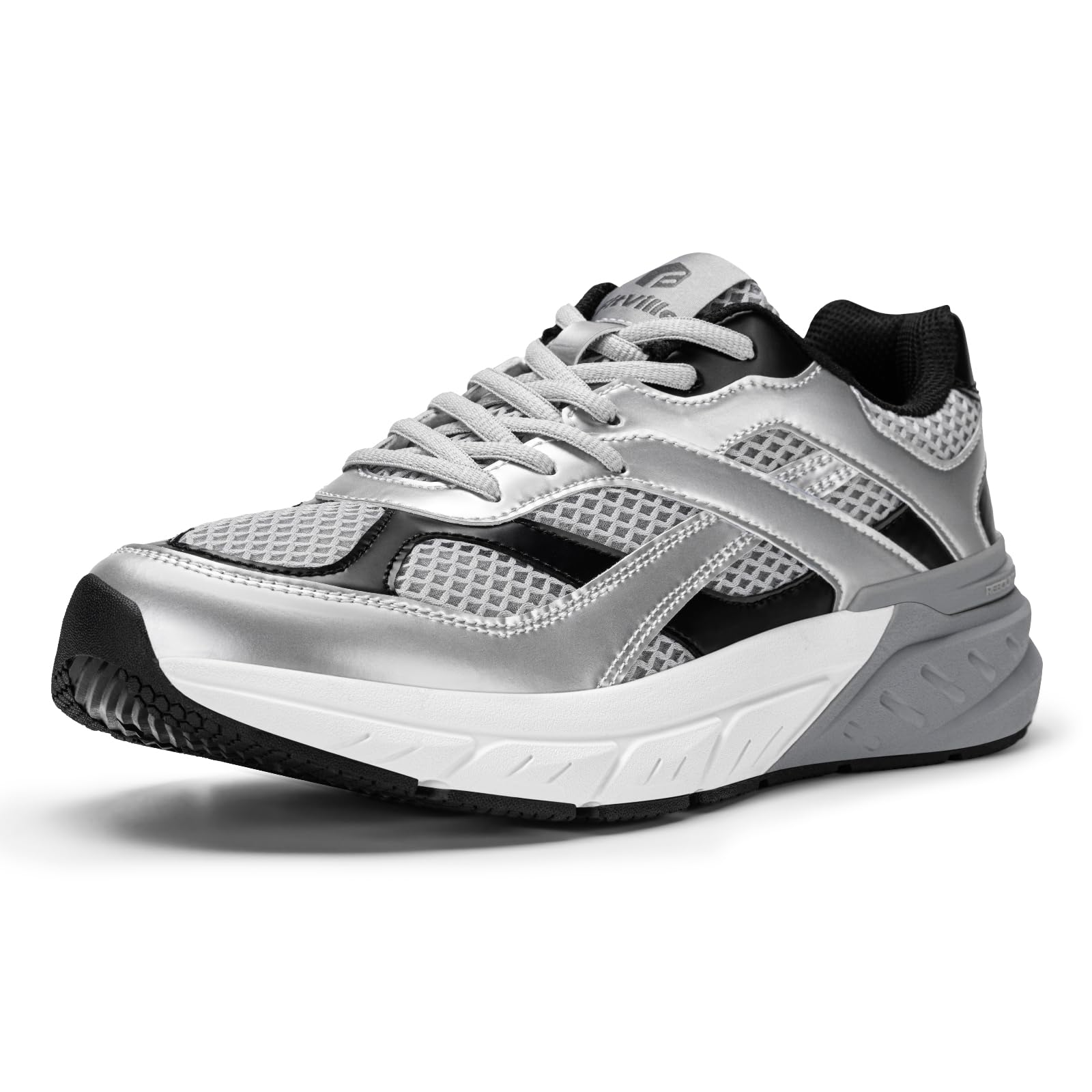 FitVille Extra Wide Walking Shoes for Men Wide Width Retro Sneakers Non Slip Cross Trainers with Arch Support for Flat Feet Plantar Fasciitis -